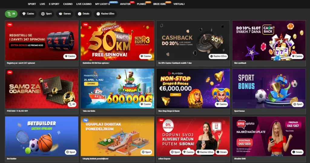 XliveBet bonusi i promocije