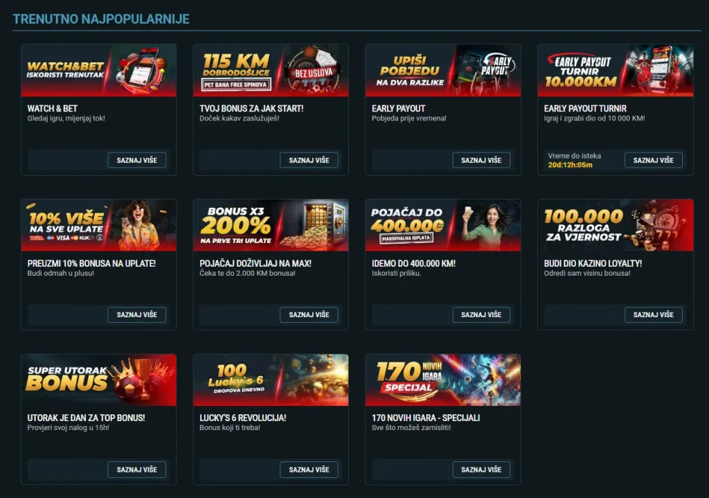 meridianbet.ba bonusi i promocije